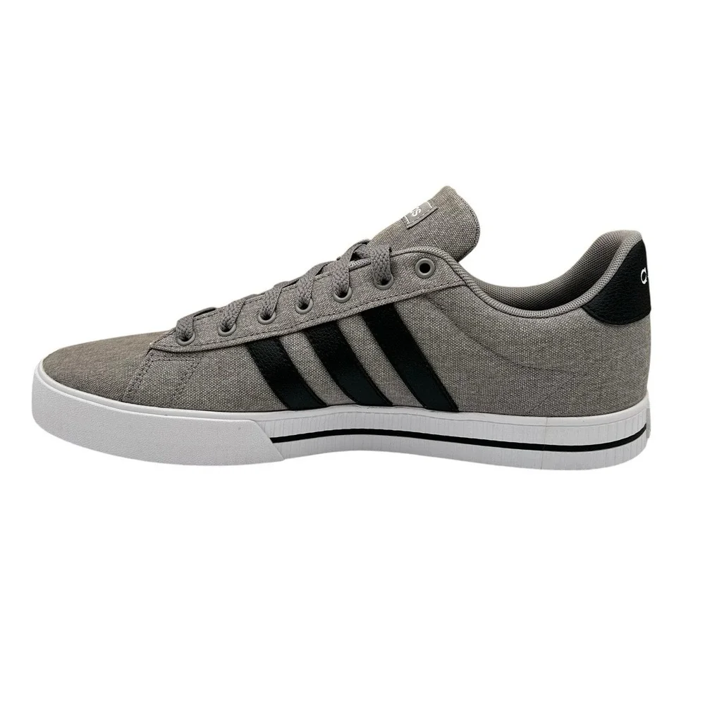 adidas Men's Daily 3.0 Canvas Skate Sneakers Size 12‎ Gray/Black Casual Shoes